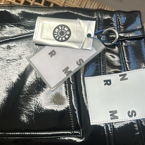 SIMON MILLER Vegan Patent Leather Straight Leg Pants - Picture 6 of 6